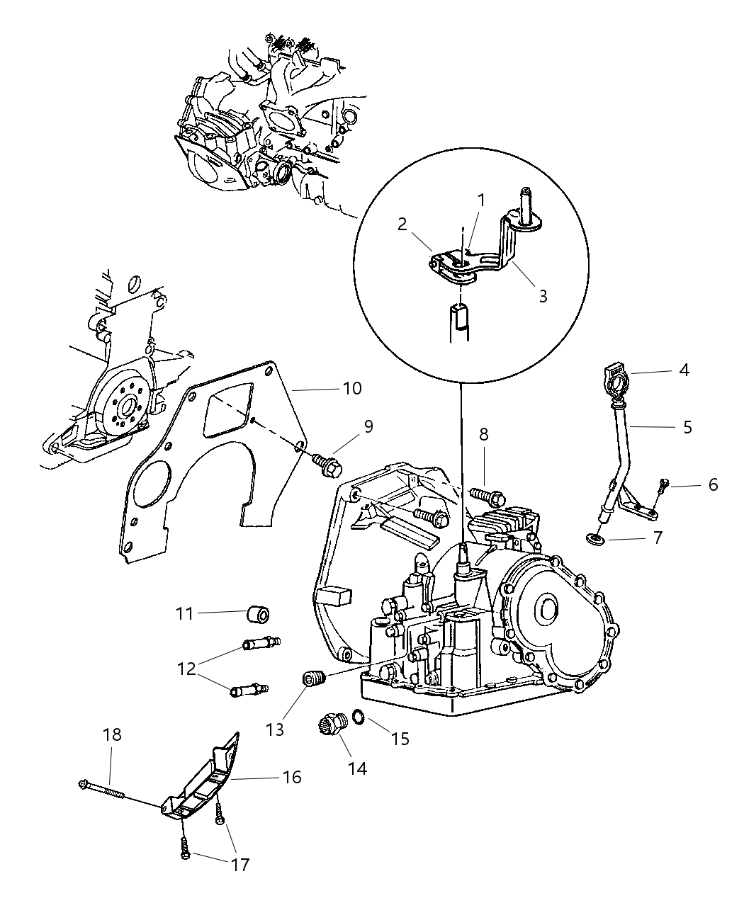 Mopar 4659146AB Tube Transmission Oil Filler