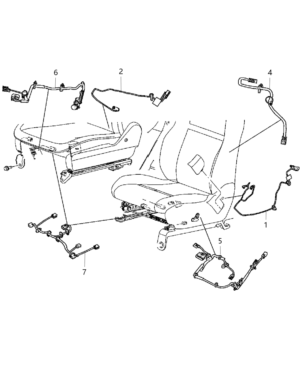Mopar 68086375AA Wiring Power Seat
