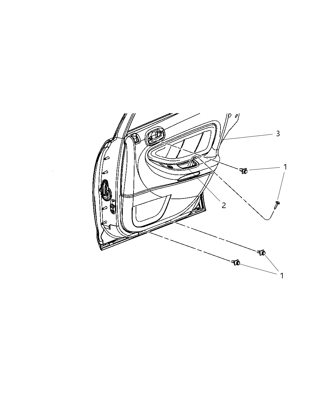 Mopar YW111D2AA Panel Rear Door Trim