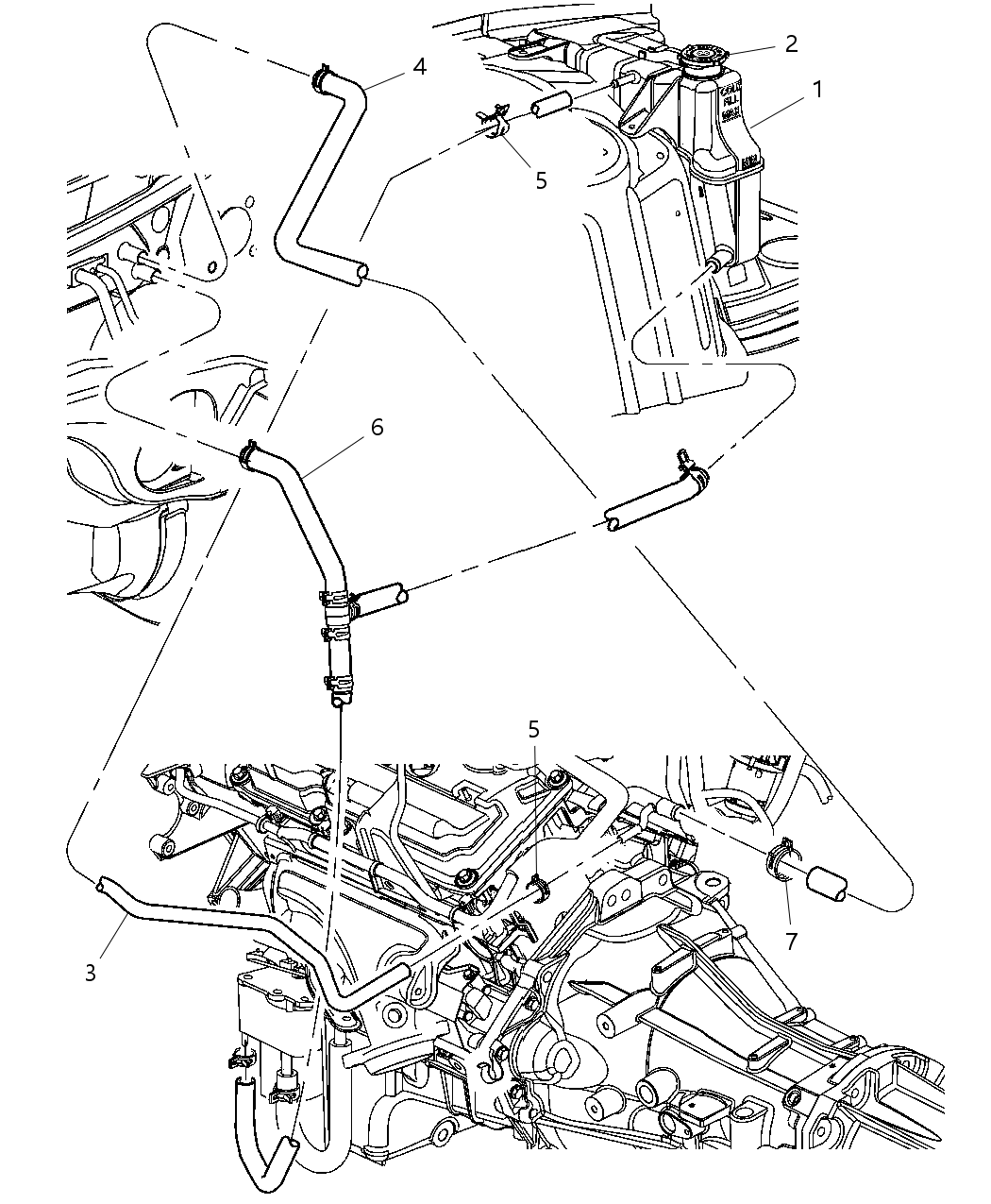 Mopar 4596464AB Hose Bottle Supply