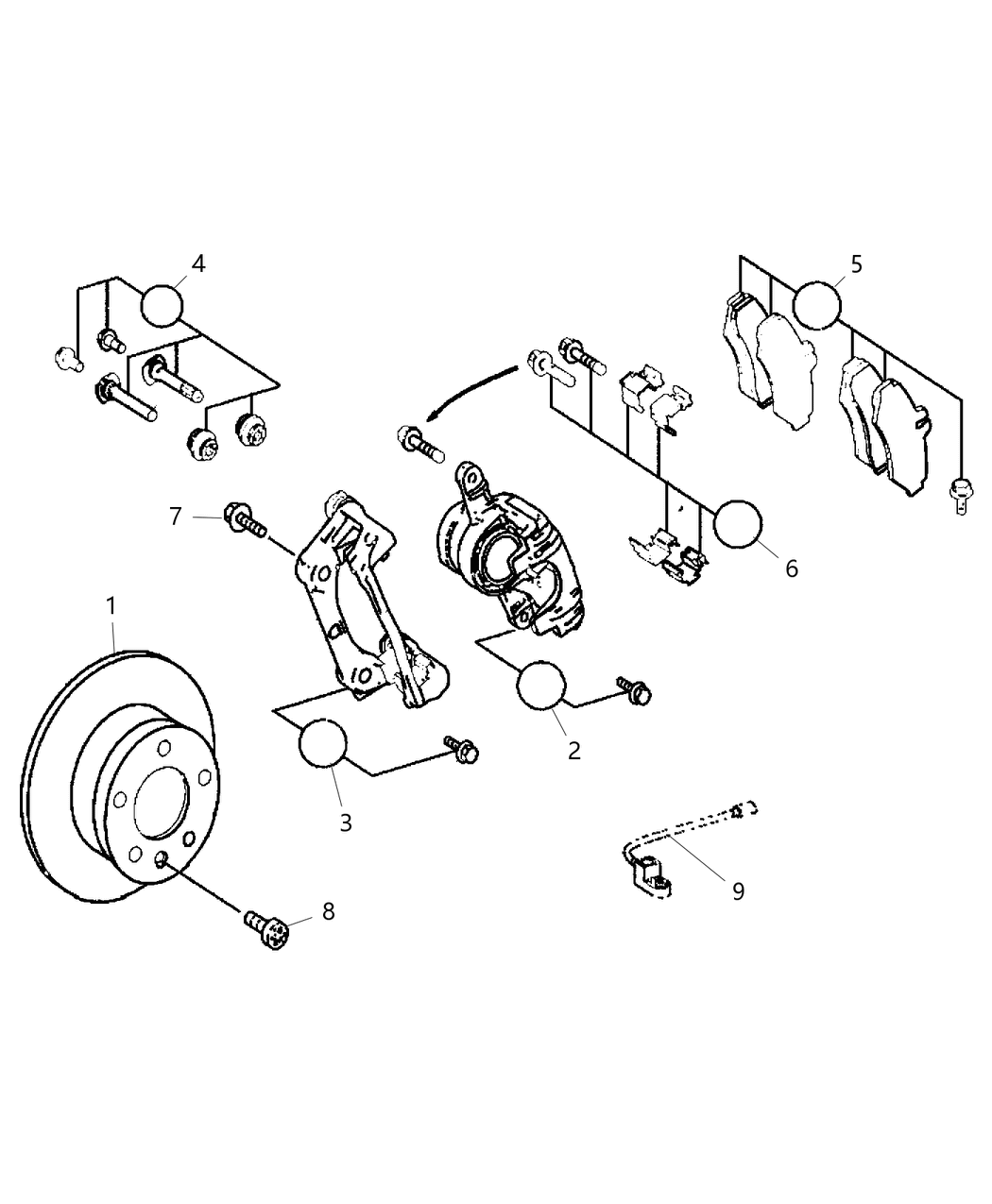 Mopar R8019136AA Caliper Assembly Disc Brake
