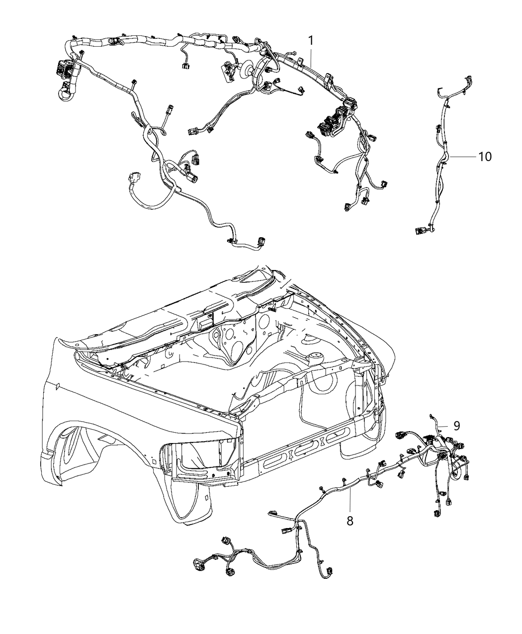Mopar 68360111AA Wiring Front End Module