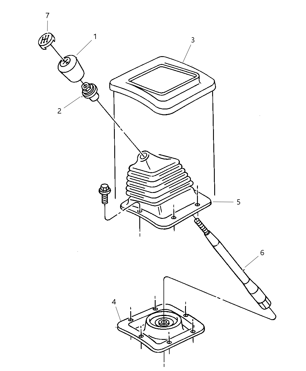 Mopar 52107693AB Boot Gearshift Lever