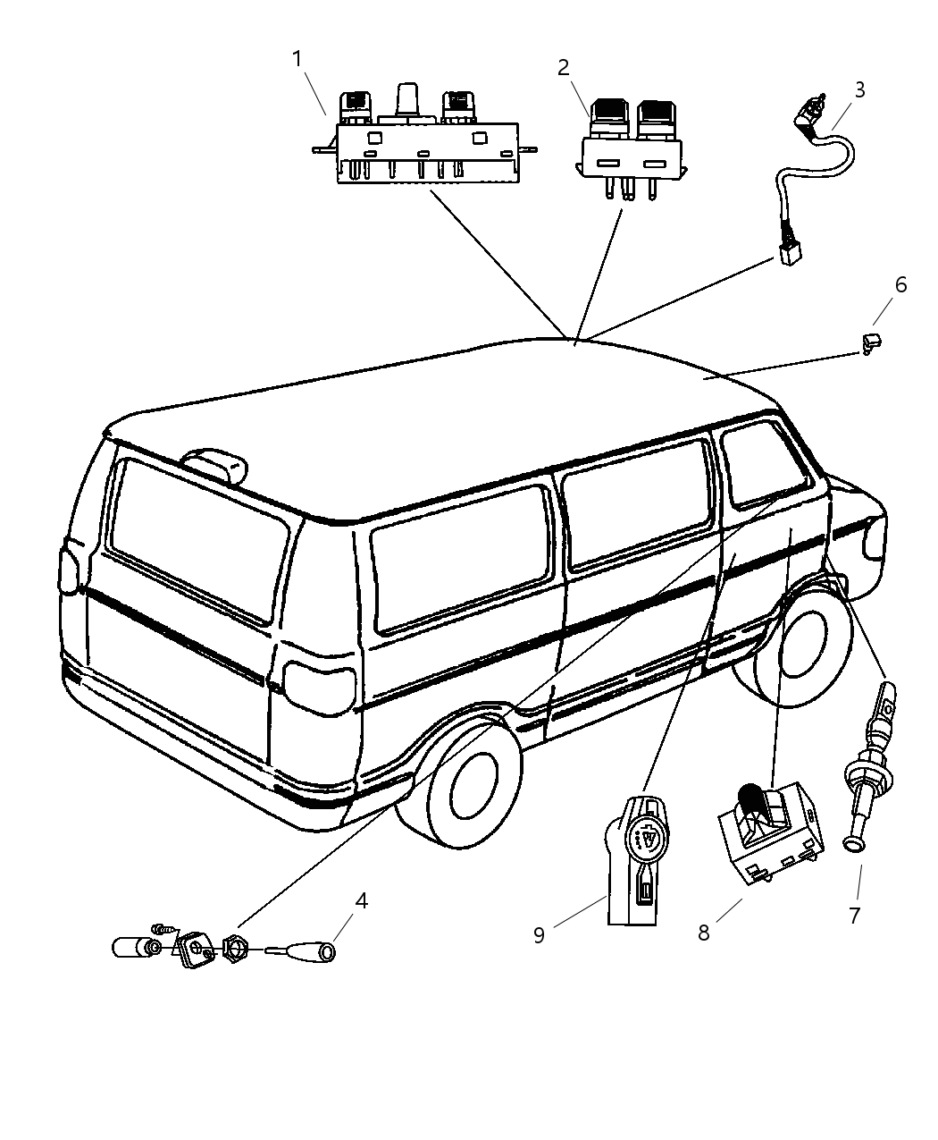 Mopar 5011217AA Switch
