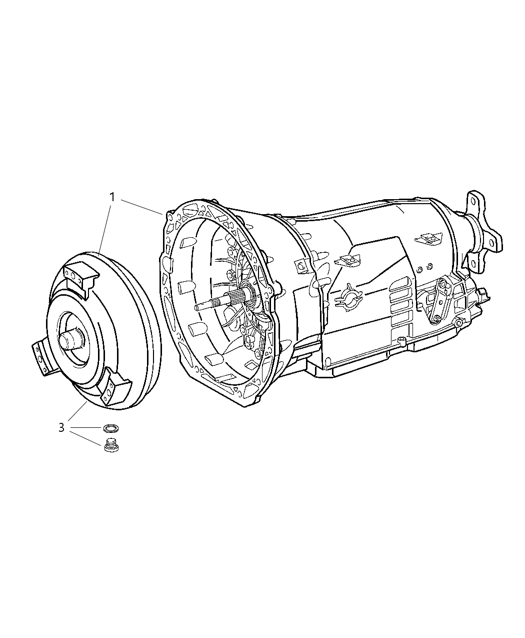 Mopar RX003110AC Transmission Package With Torque Converter
