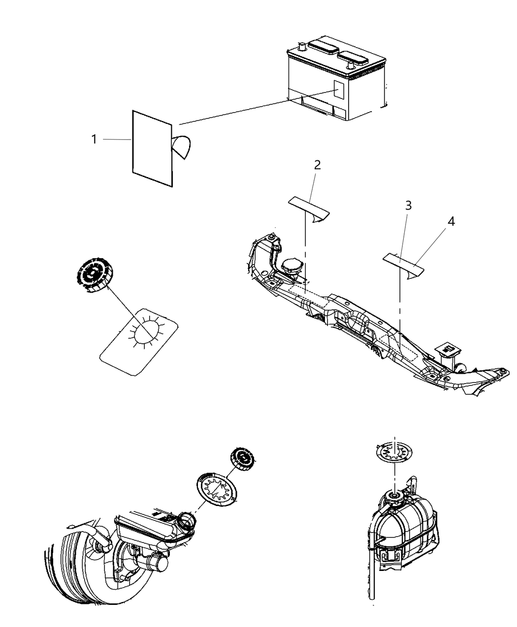 Mopar 47480111AA Label Vehicle Emission Control Information