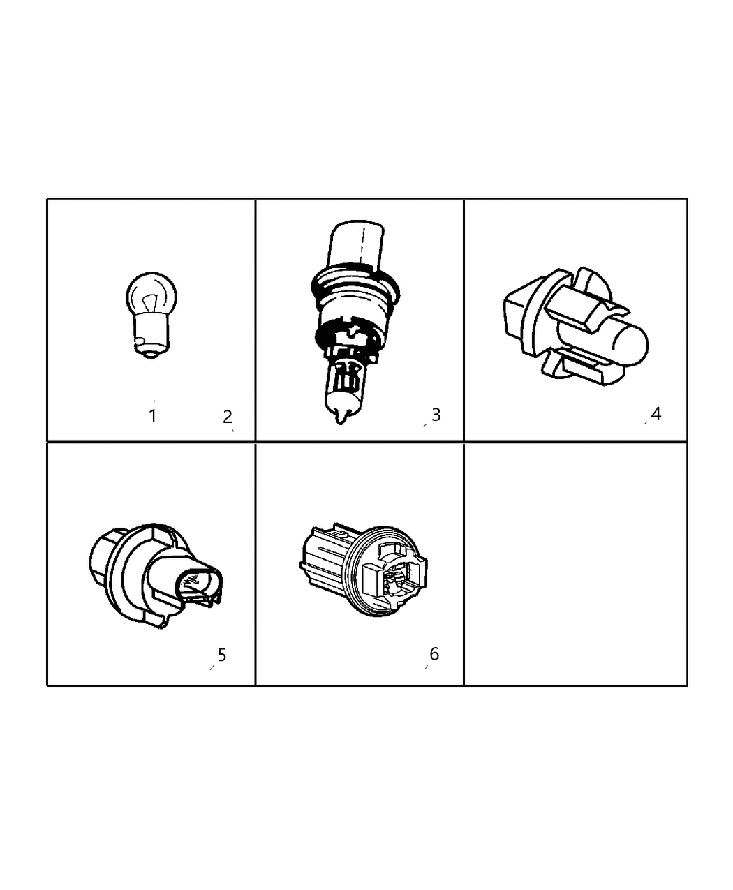 Mopar 5303645AA Bulb 3457Ak
