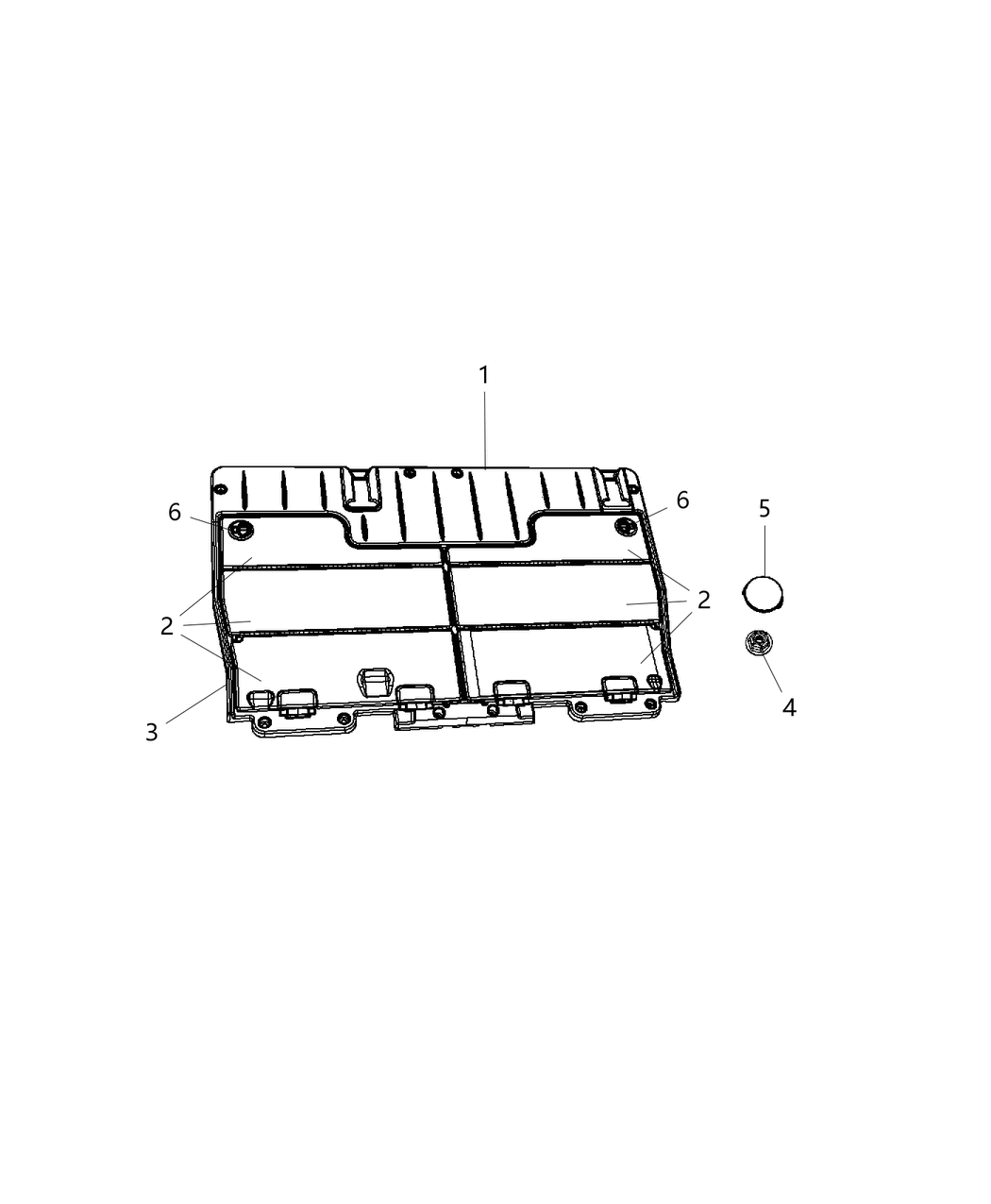 Mopar 1FL08DX9AK Cover Assembly Load Floor