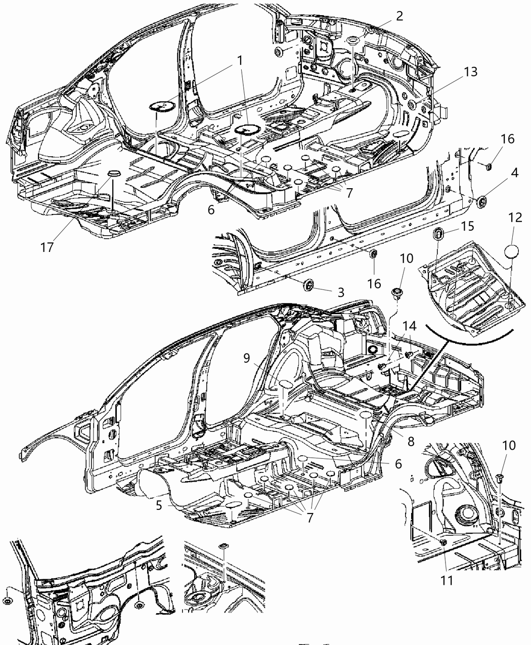 Mopar 68316077AA Cover Fuel Pump Access
