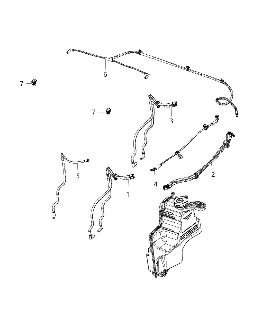 Mopar 68365056AC Hose Windshield Washer