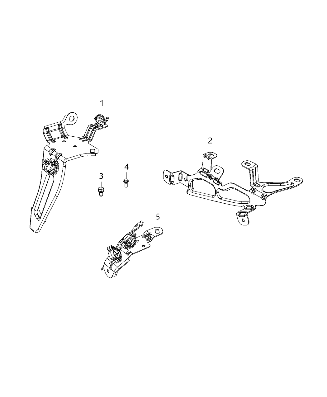 Mopar 68274401AC Bracket Mounting