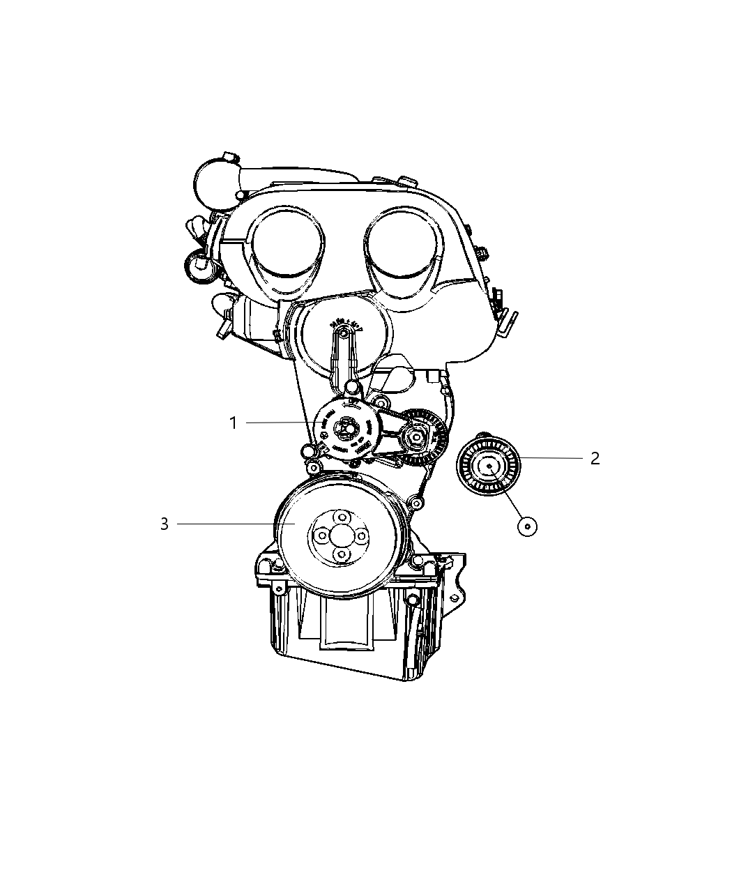 Mopar 68089062AA Tensioner Belt