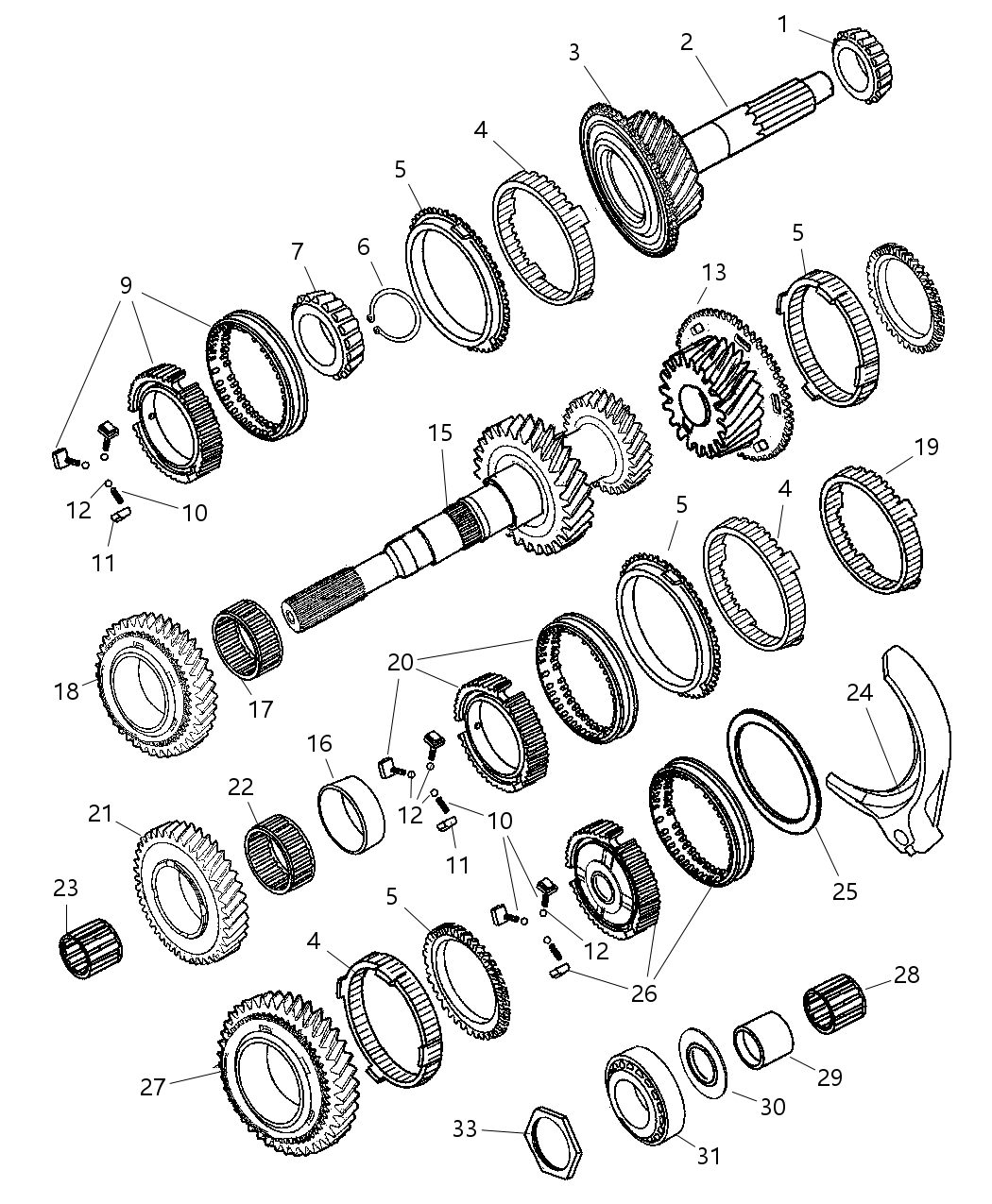 Mopar 4882956 Shim Intermediate Shaft .7242