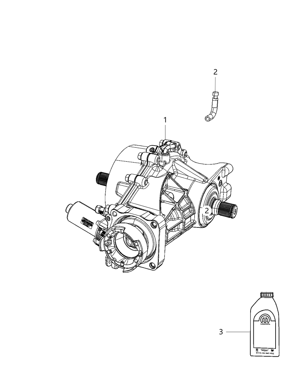 Mopar 68525374AA Vent Axle
