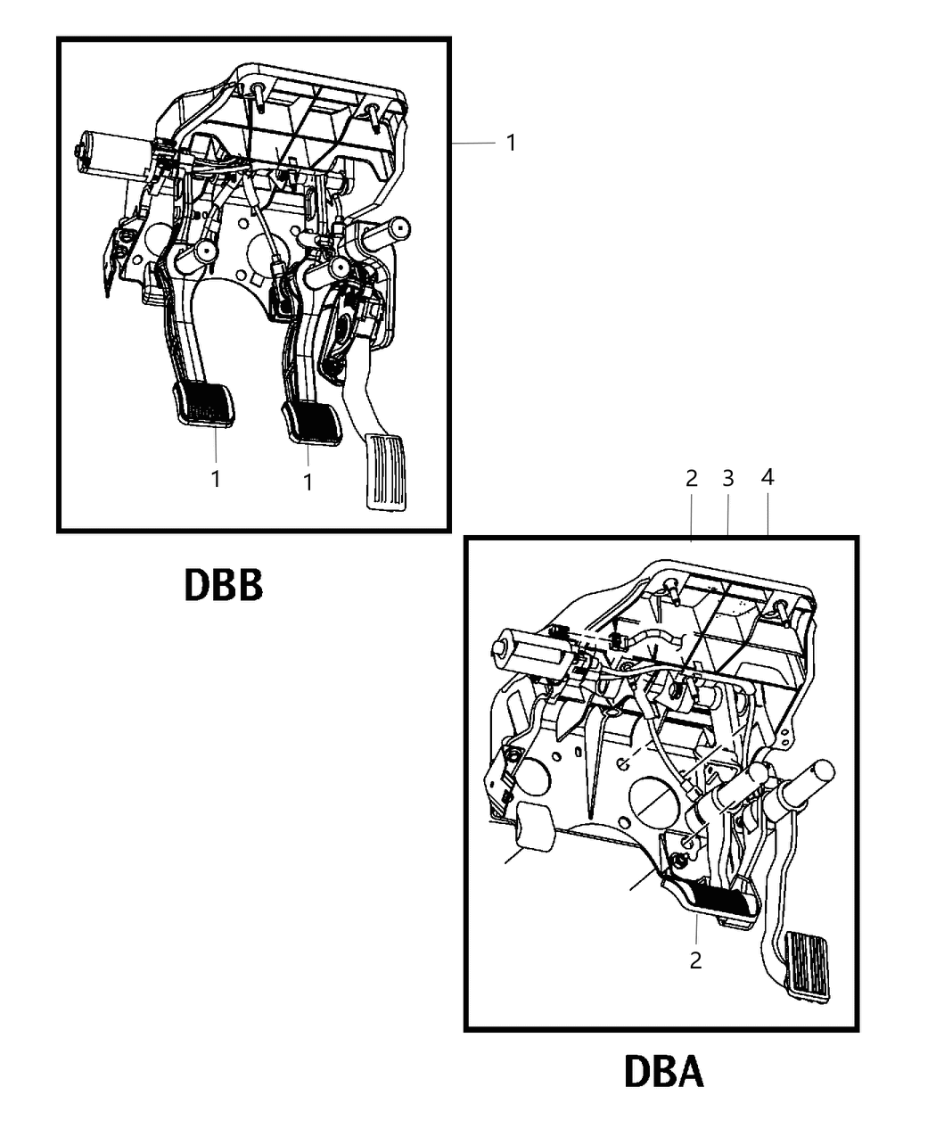 Mopar 68363107AA Pedal Assembly