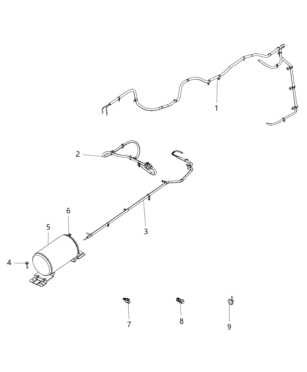 Mopar 68163670AA Air Line Assembly