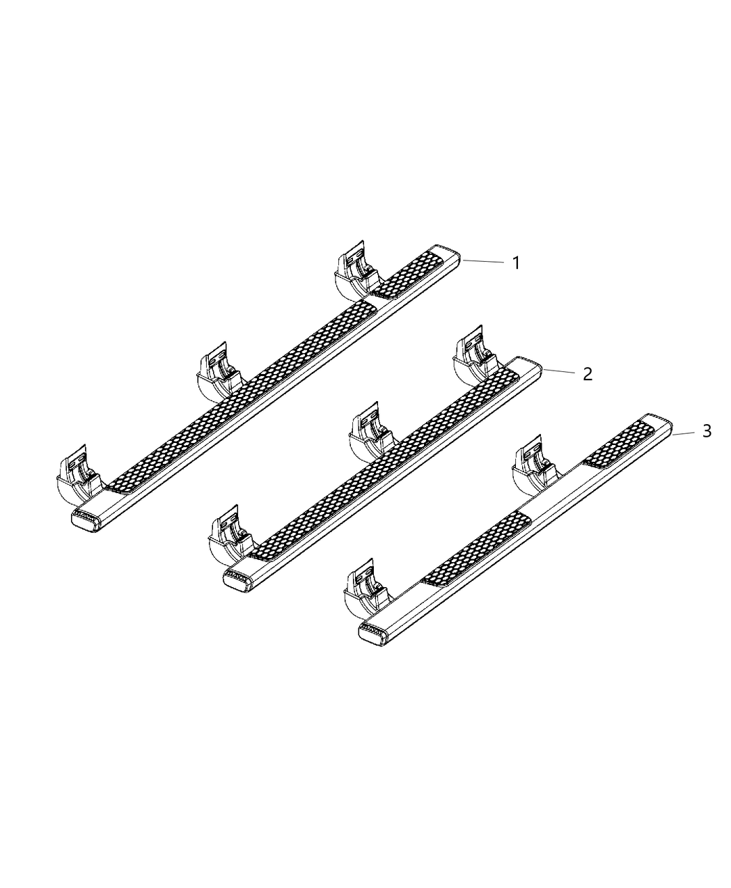 Mopar 68156422AA Step Kit Tubular Side
