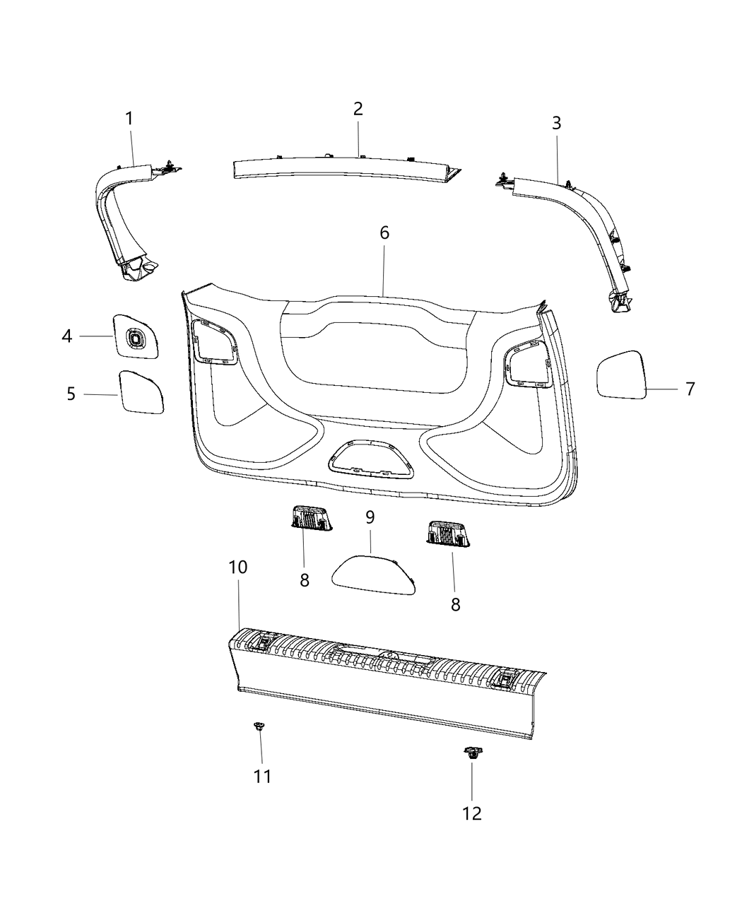 Mopar 6AQ44DX9AB Panel Access