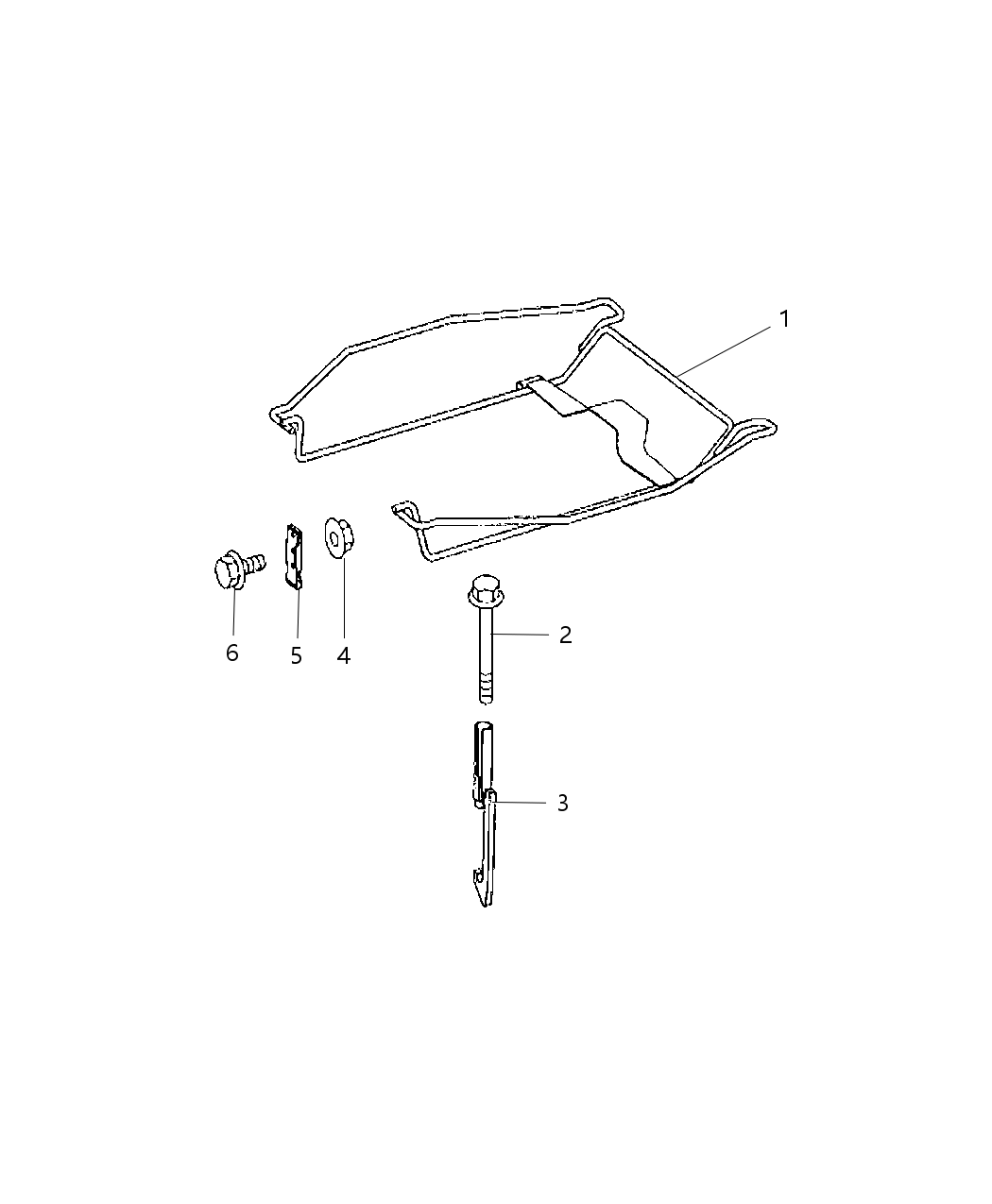 Mopar 68038921AA Hook Spare Tire Attach