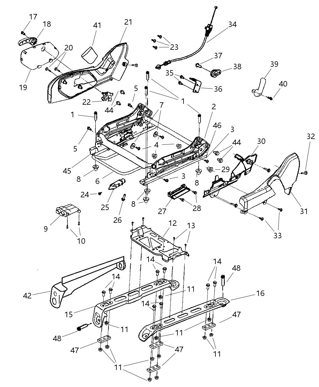Mopar 5072127AB Screw Recliner Handle