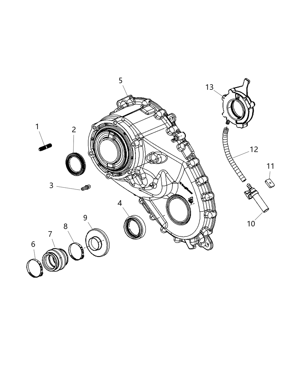Mopar 68089688AA Case Half Front