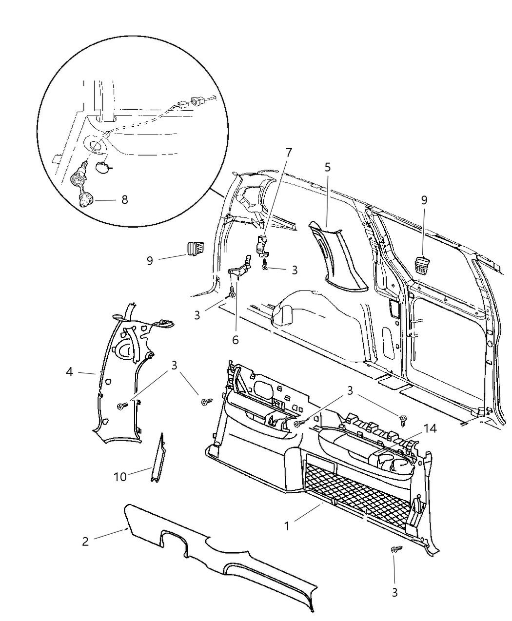 Mopar GZ09SC3 Panel, Quarter Lower