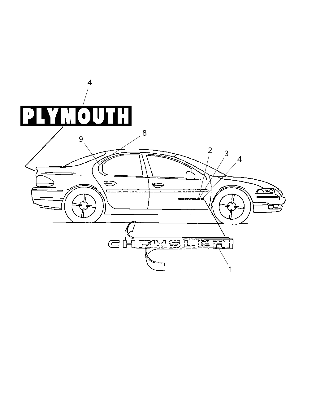 Mopar 4814951 Nameplate