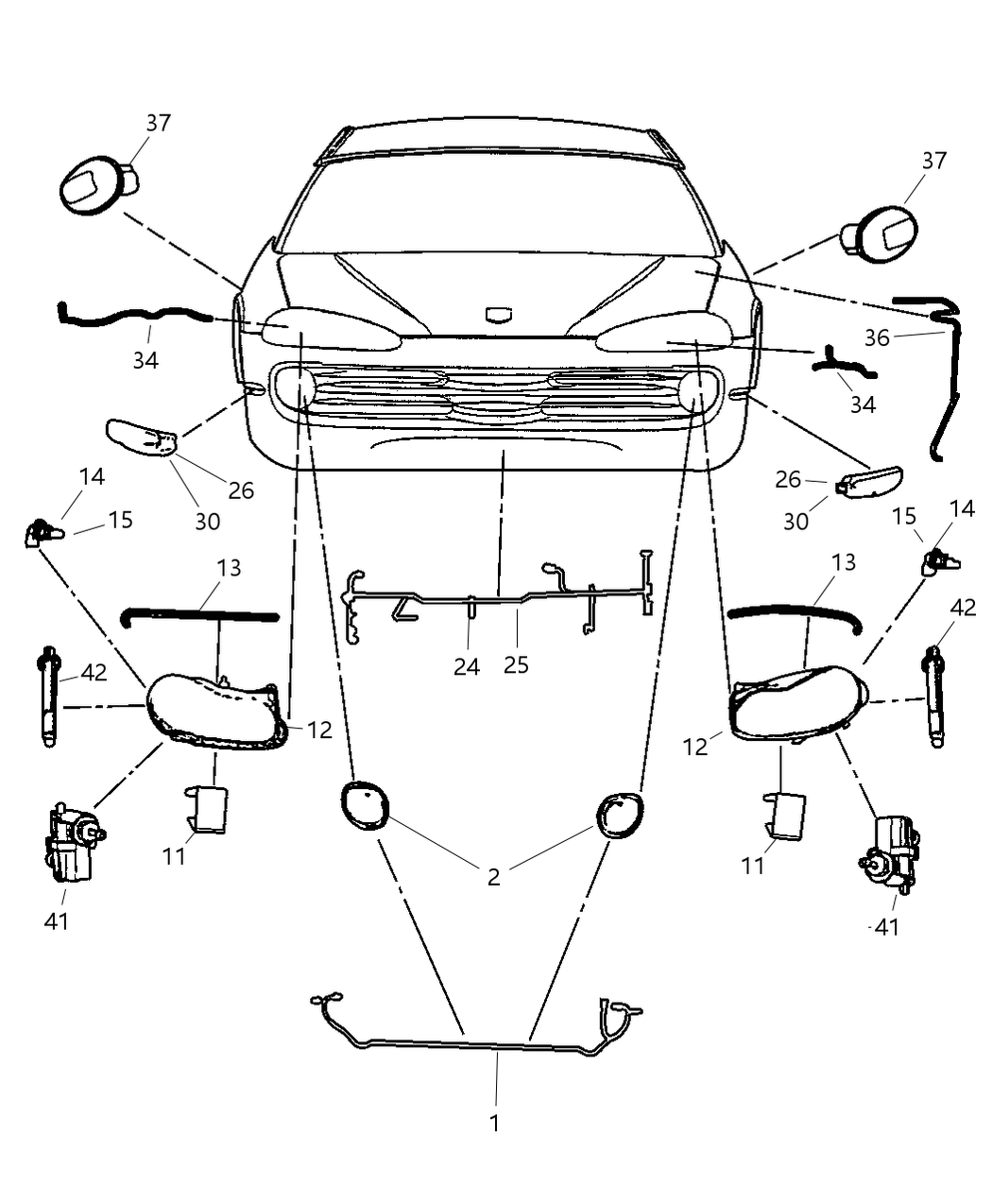 Mopar 4805395AA Lamp Housing Bracket