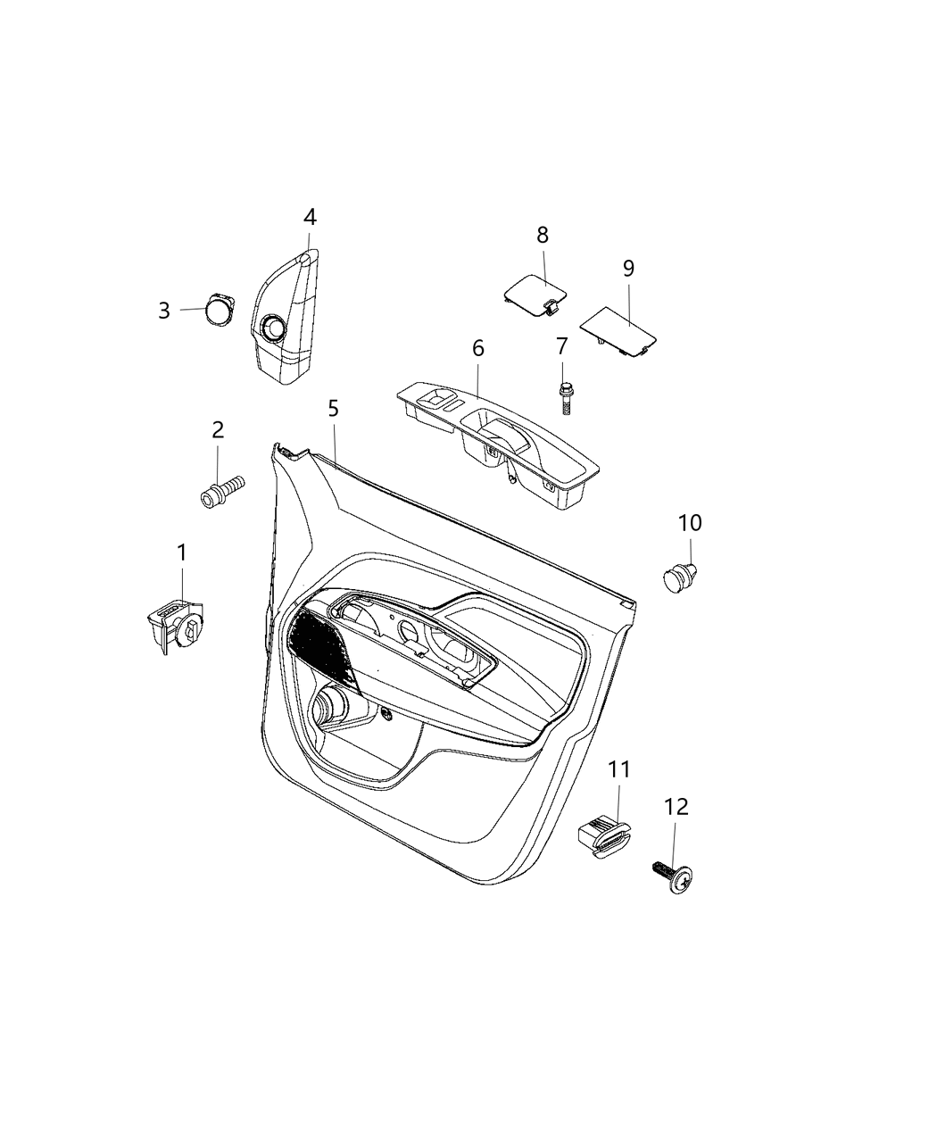 Mopar 5YZ65LXHAA Cover Mirror Flag