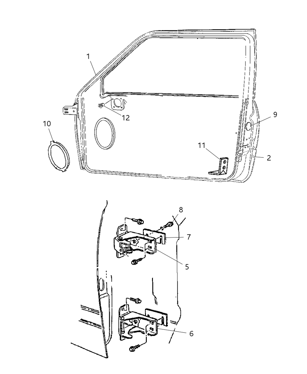Mopar 55023572AE Door Front