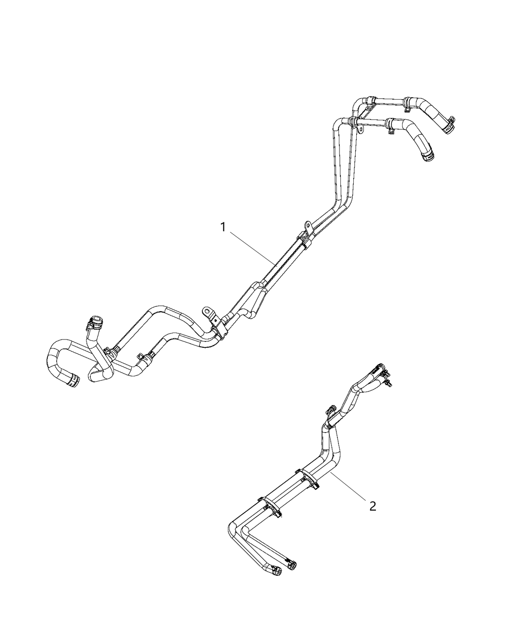 Mopar 68275807AA Hose Heater Core Supply And Return