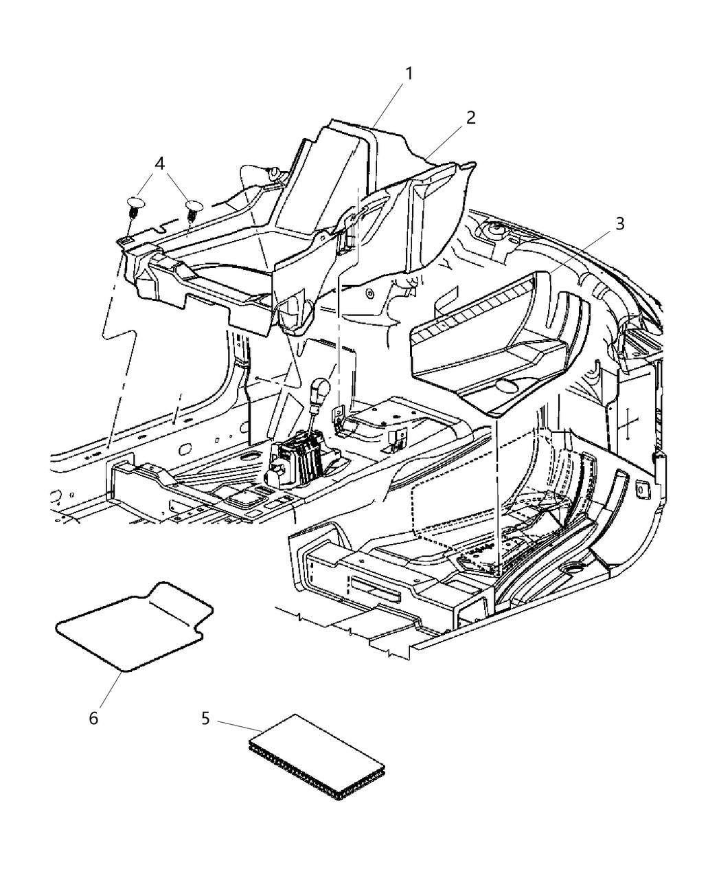 Mopar ZP90DX9AC Floor Covering Front