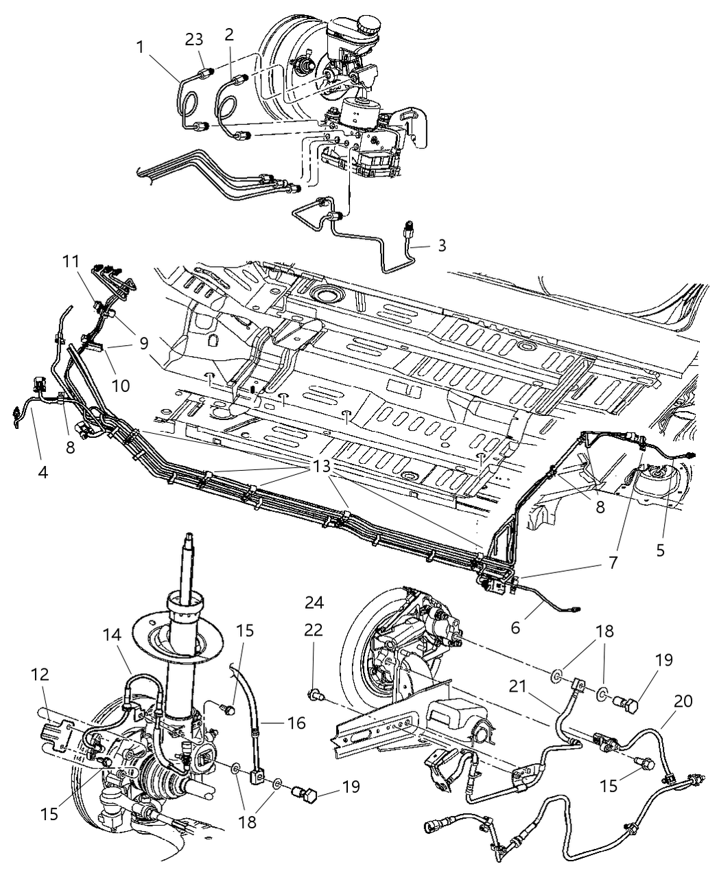 Mopar 5086656AA Tube Brake Right Front