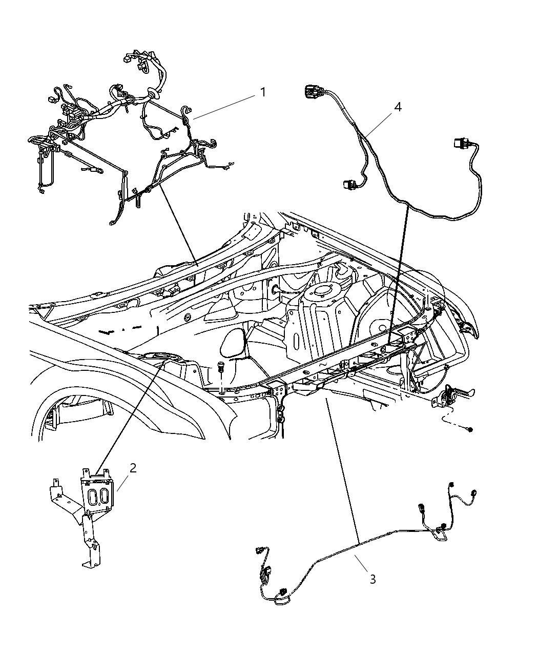 Mopar 68003821AE Wiring Headlamp To Dash