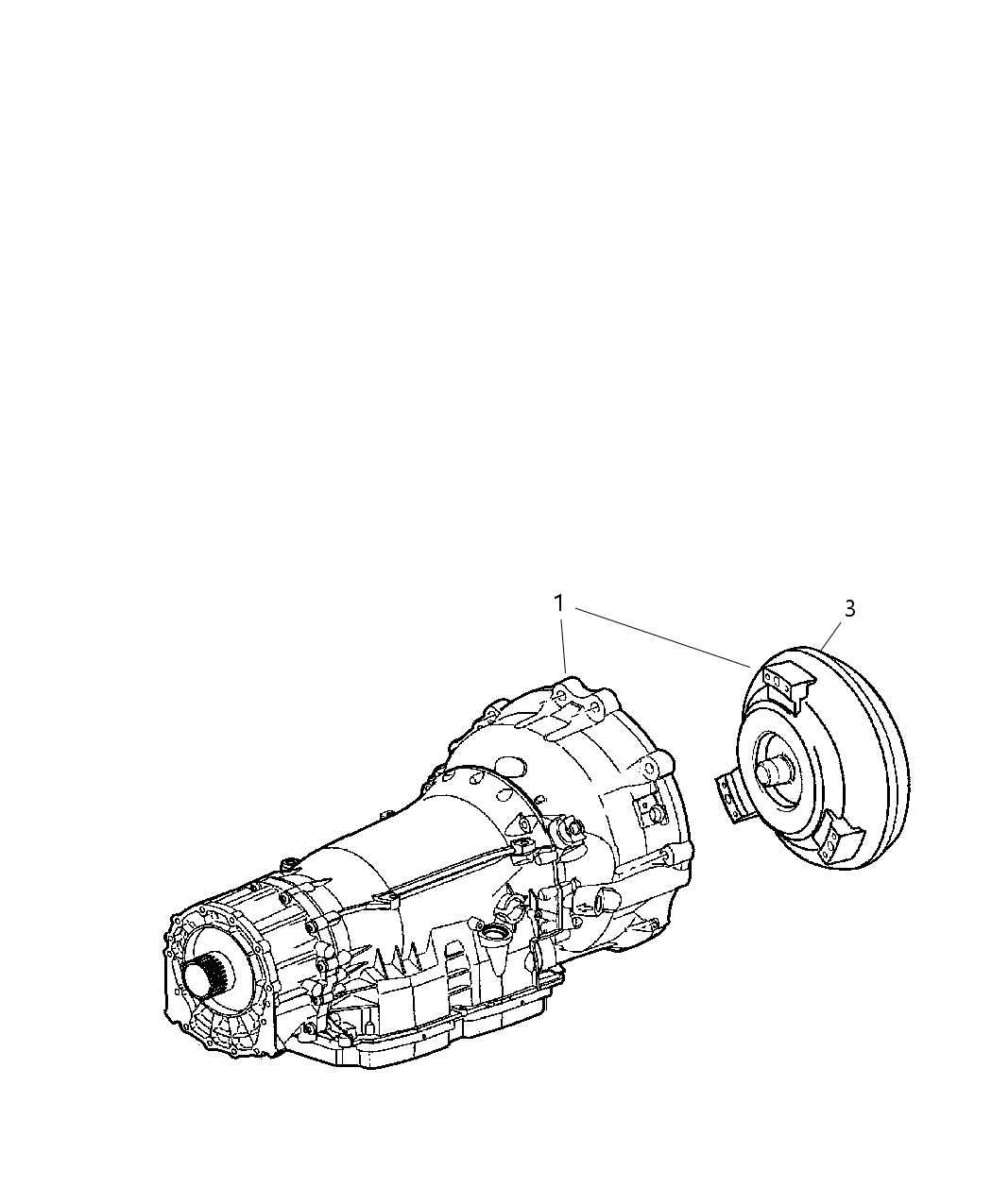 Mopar RX108574AA Transmission With Torque Converter