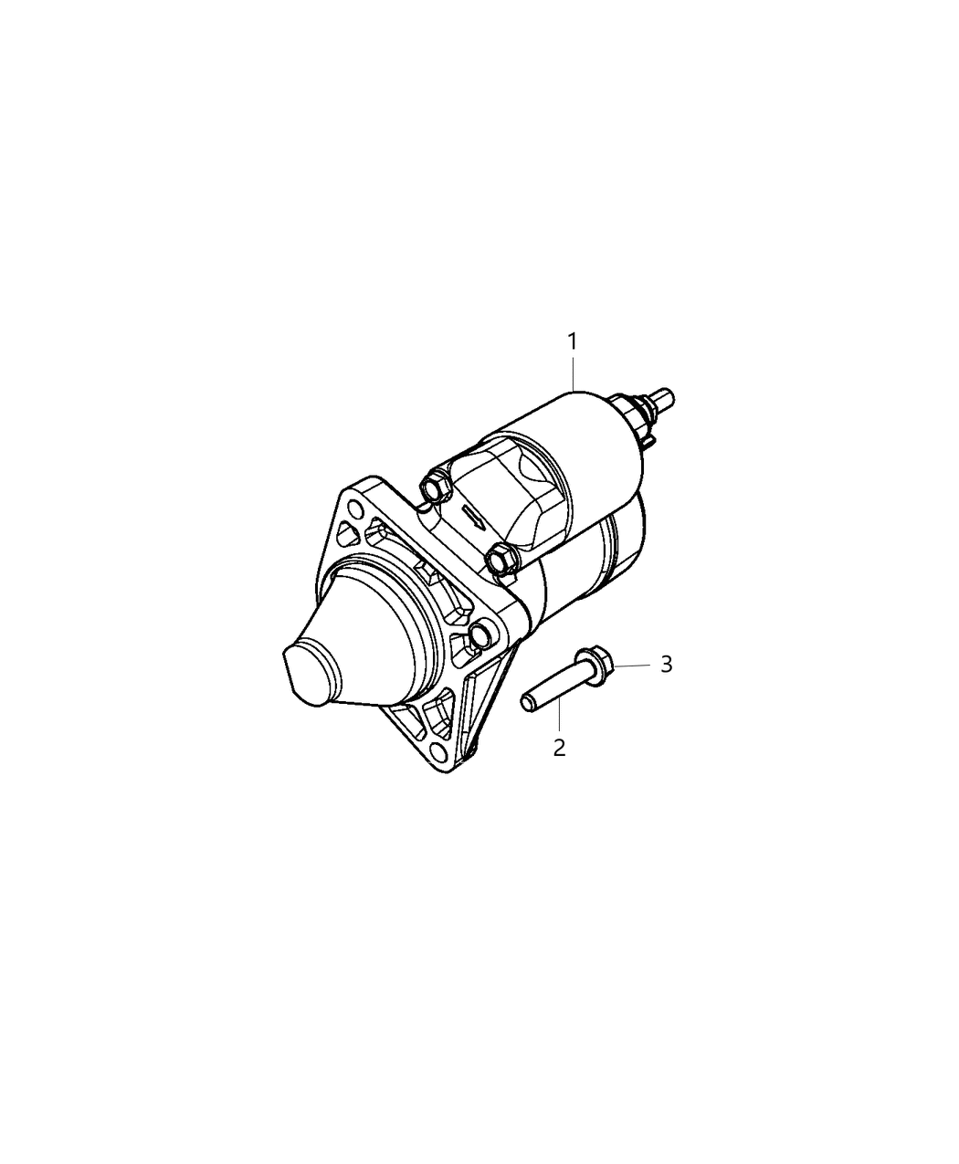 Mopar 6107263AA Screw Hexagon Head M8X1.25X50