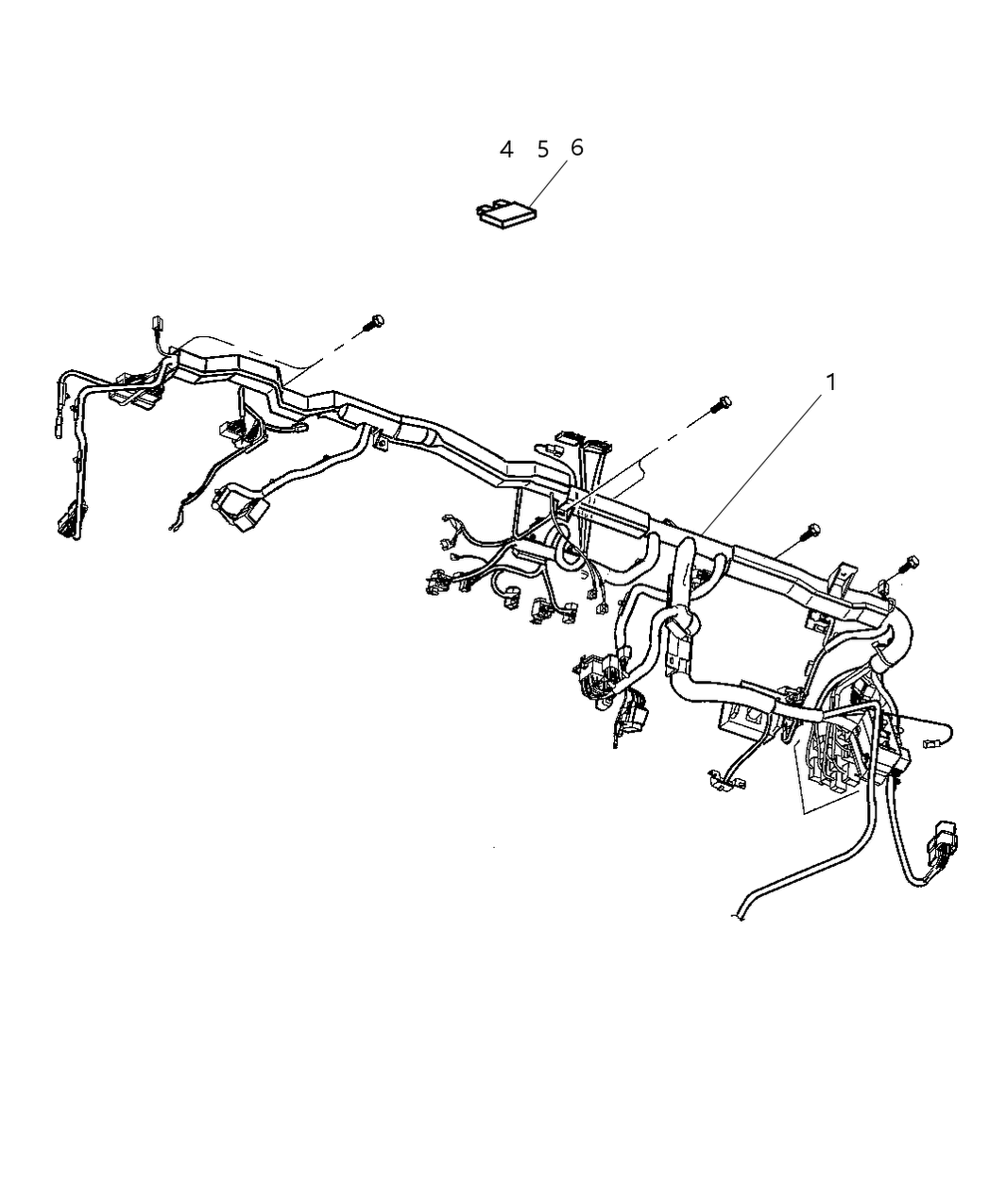 Mopar 56045651AA Wiring Instrument Panel Jumper
