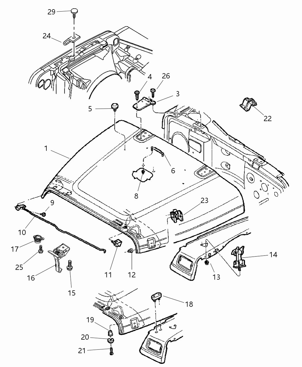 Mopar 55352876AE Insulation Hood