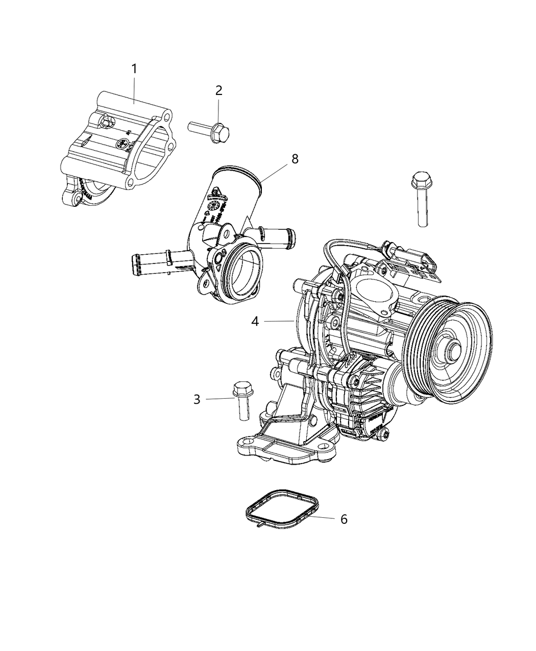 Mopar 4893618AC Pump Water