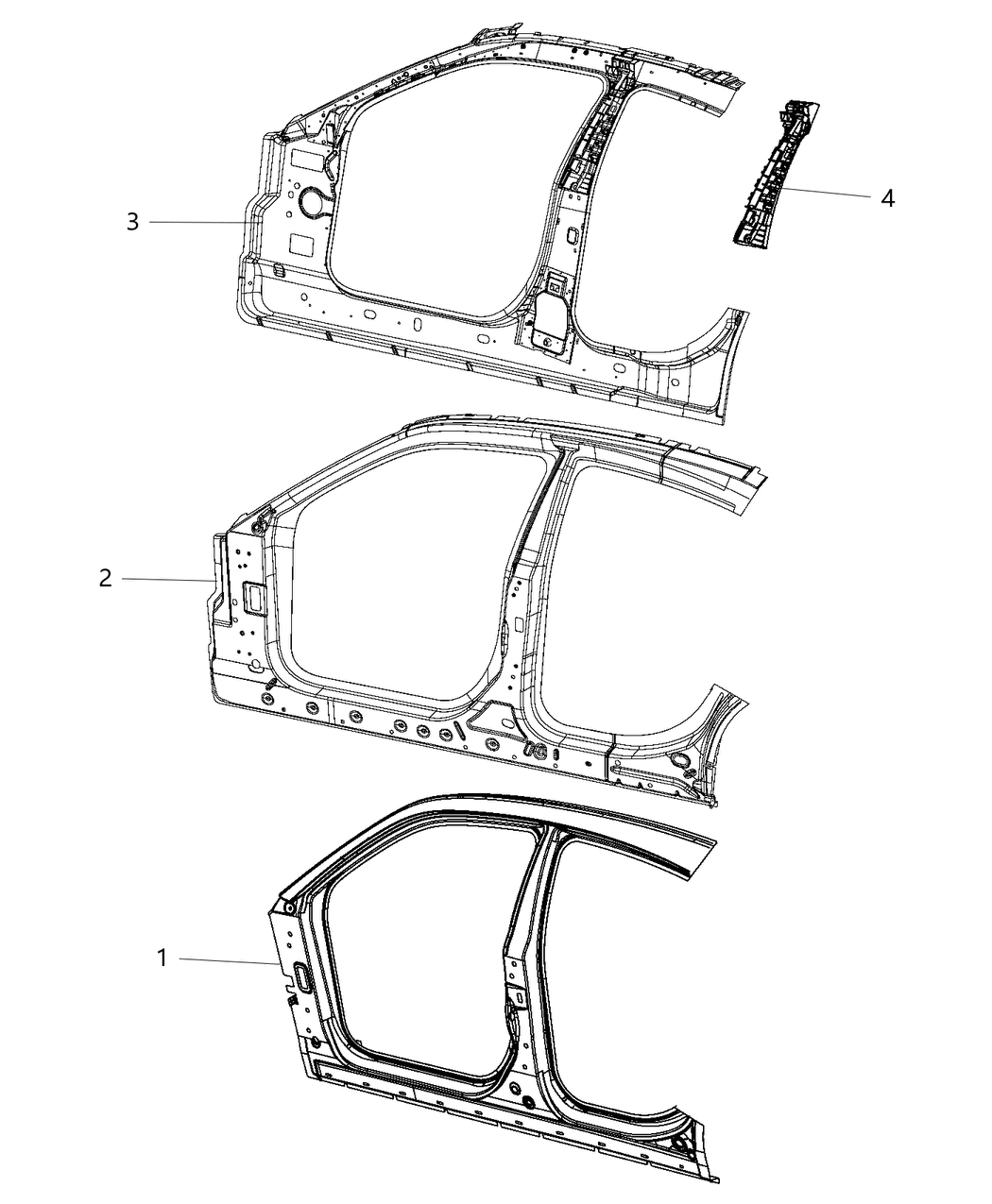 Mopar 68253051AC Reinforcement Sill