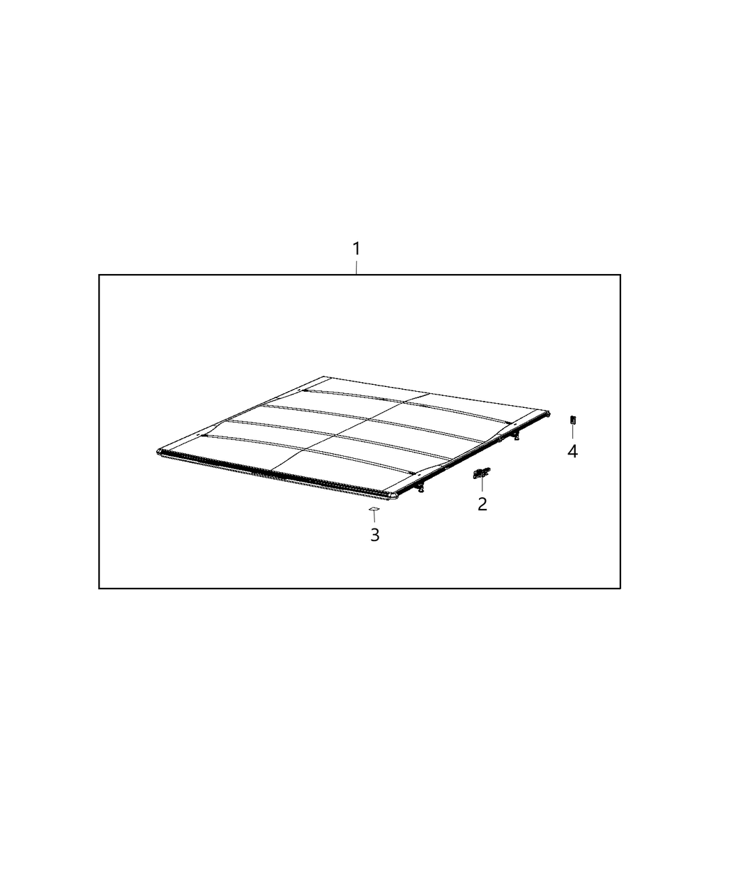 Mopar 82211273AE Cover Kit Tonneau - Folding