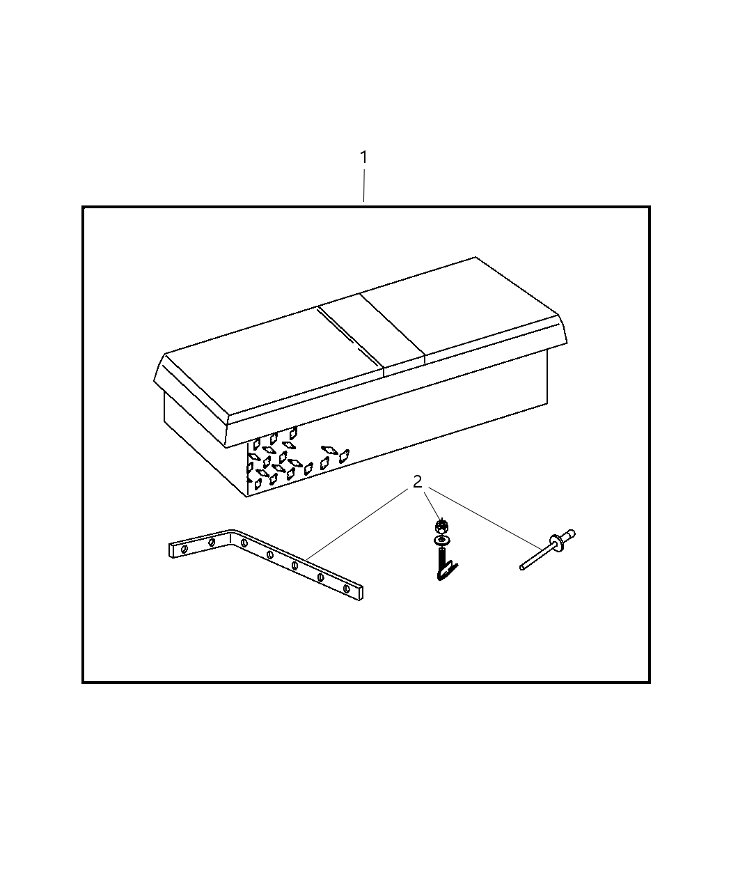 Mopar 82207186 Box Kit Storage - Exterior