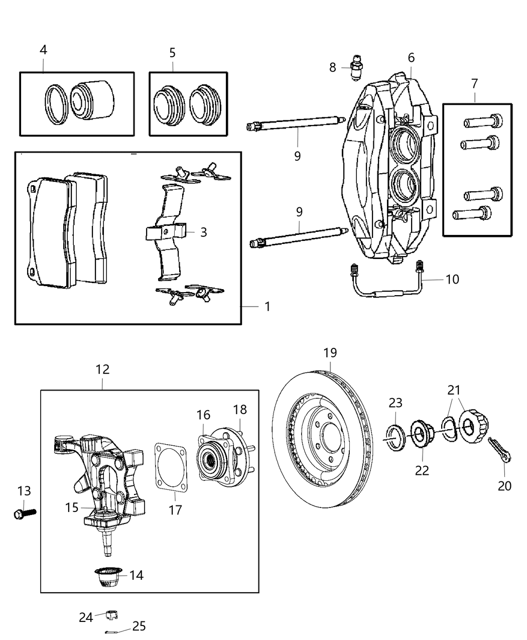 Mopar 68283293AA Clip Disc Brake Pad
