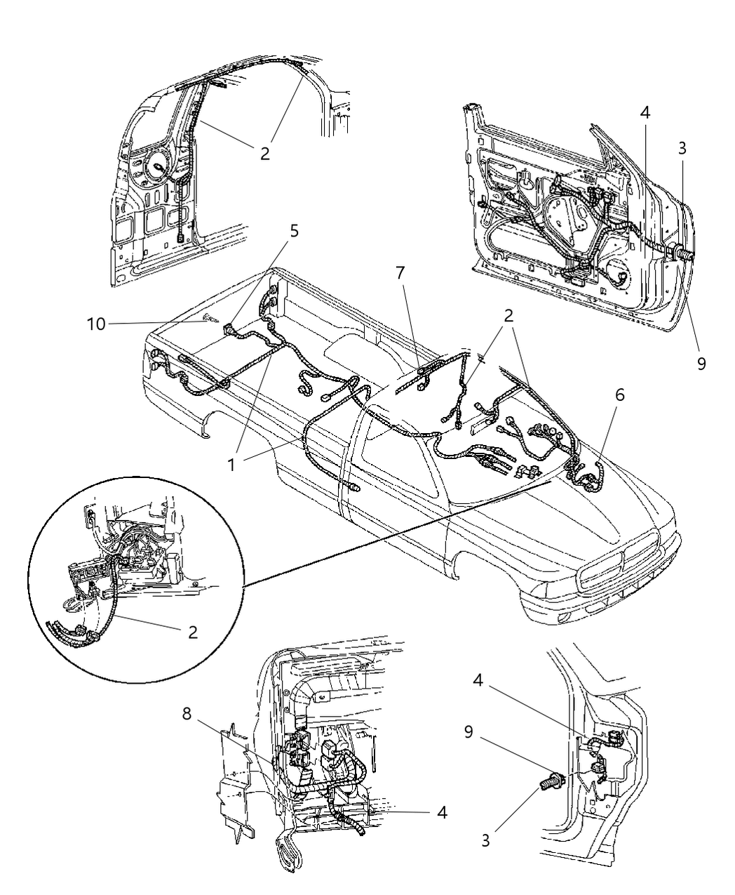 Mopar 56021335 Wiring Power Seat
