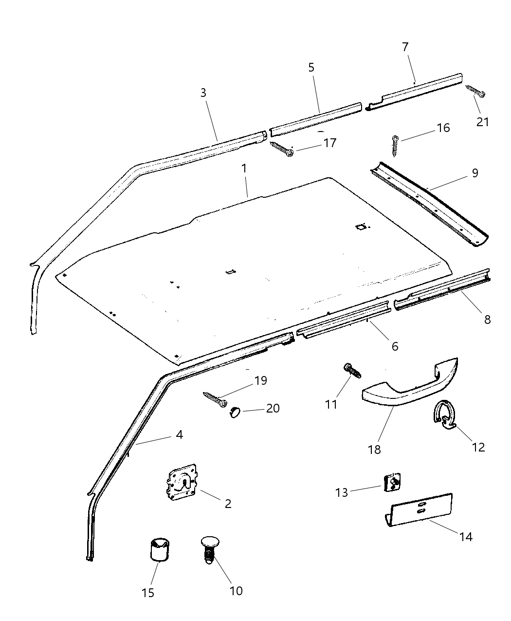 Mopar SF83HW8AA Headliner