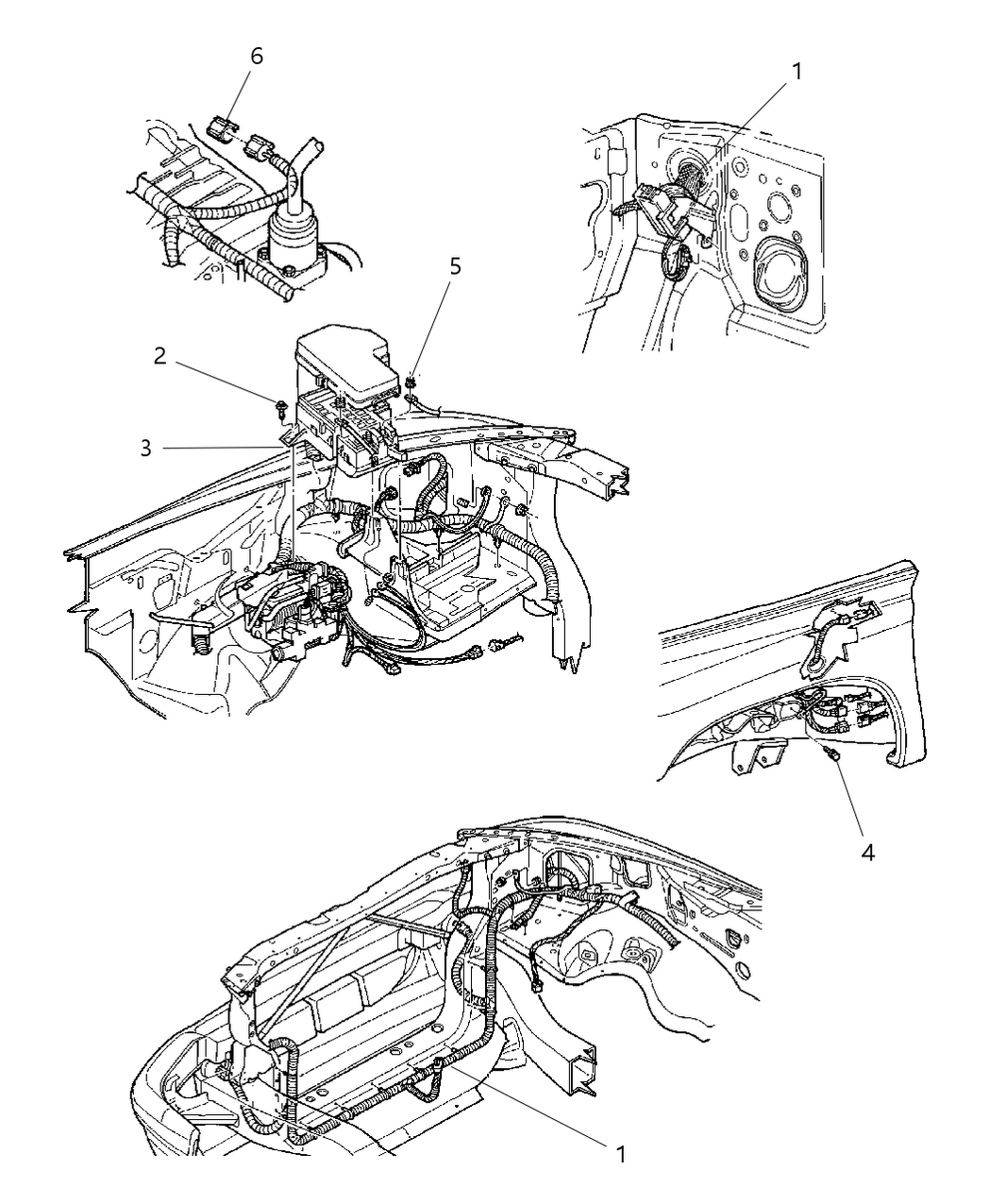 Mopar 56051141AB Wiring Headlamp To Dash