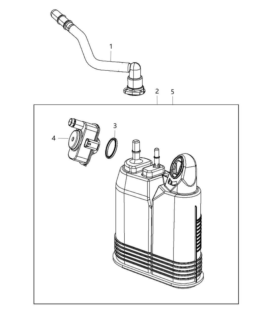 Mopar 68377768AB Canister Assembly Vapor