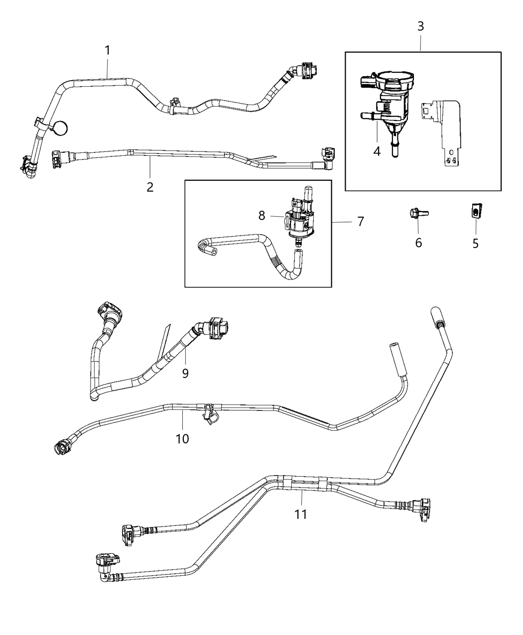 Mopar 5146936AA Harness Vapor Purge
