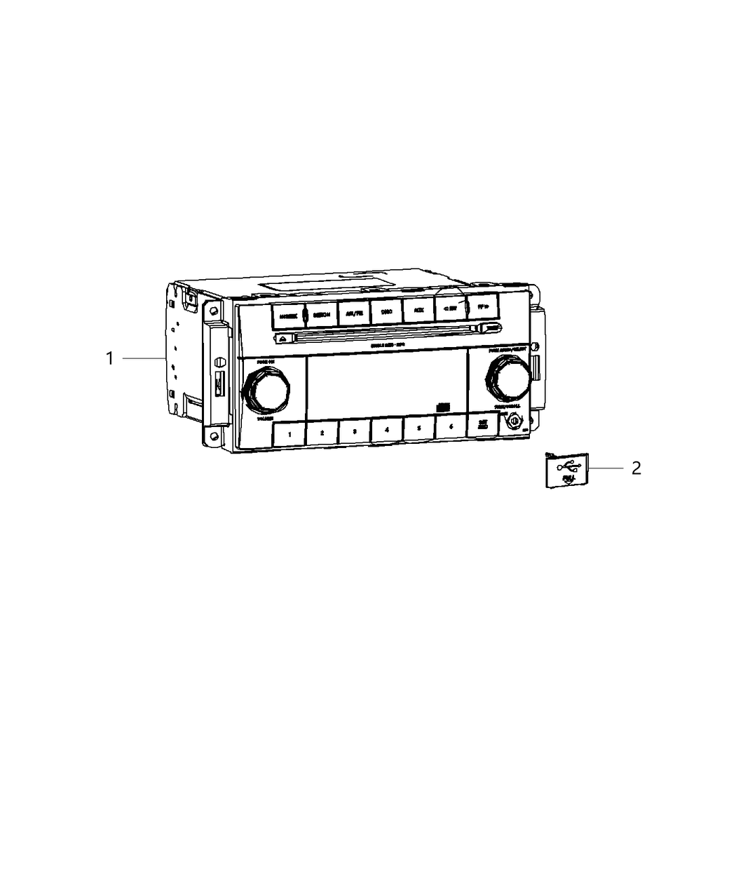 Mopar 5091653AB Radio Multi Media