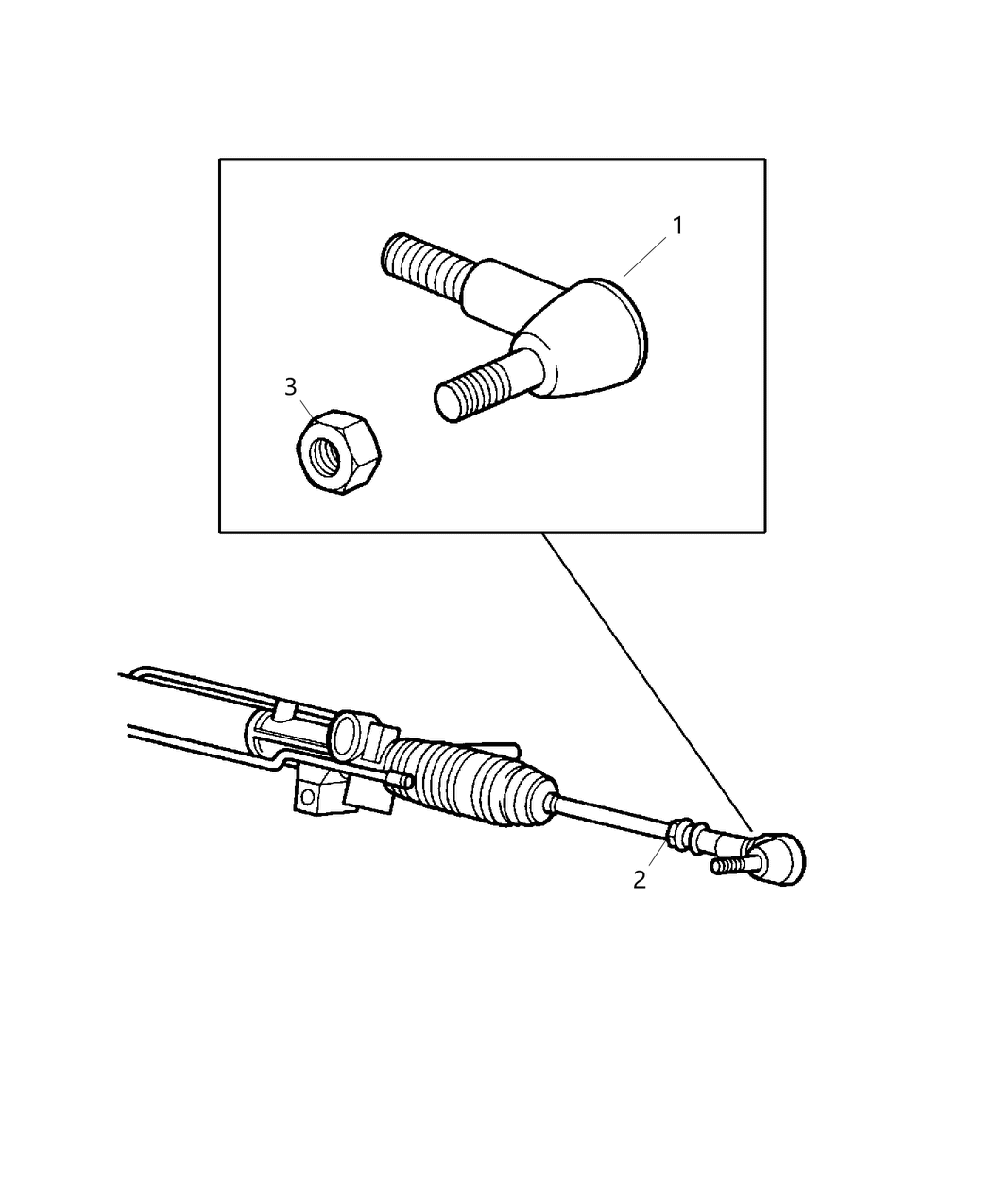 Mopar 2AMTR706AA Tie Rod Kit Outer End